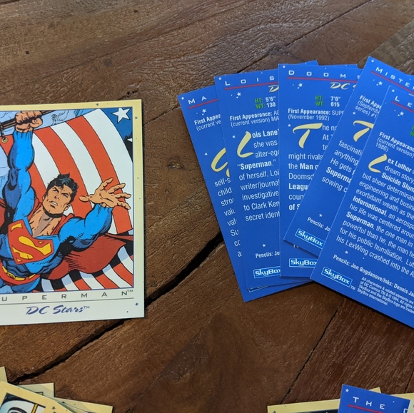 VTG 1994 Skybox DC Stars Superheroes Trading Cards and Puzzle Cards Set - Picture 2 of 7